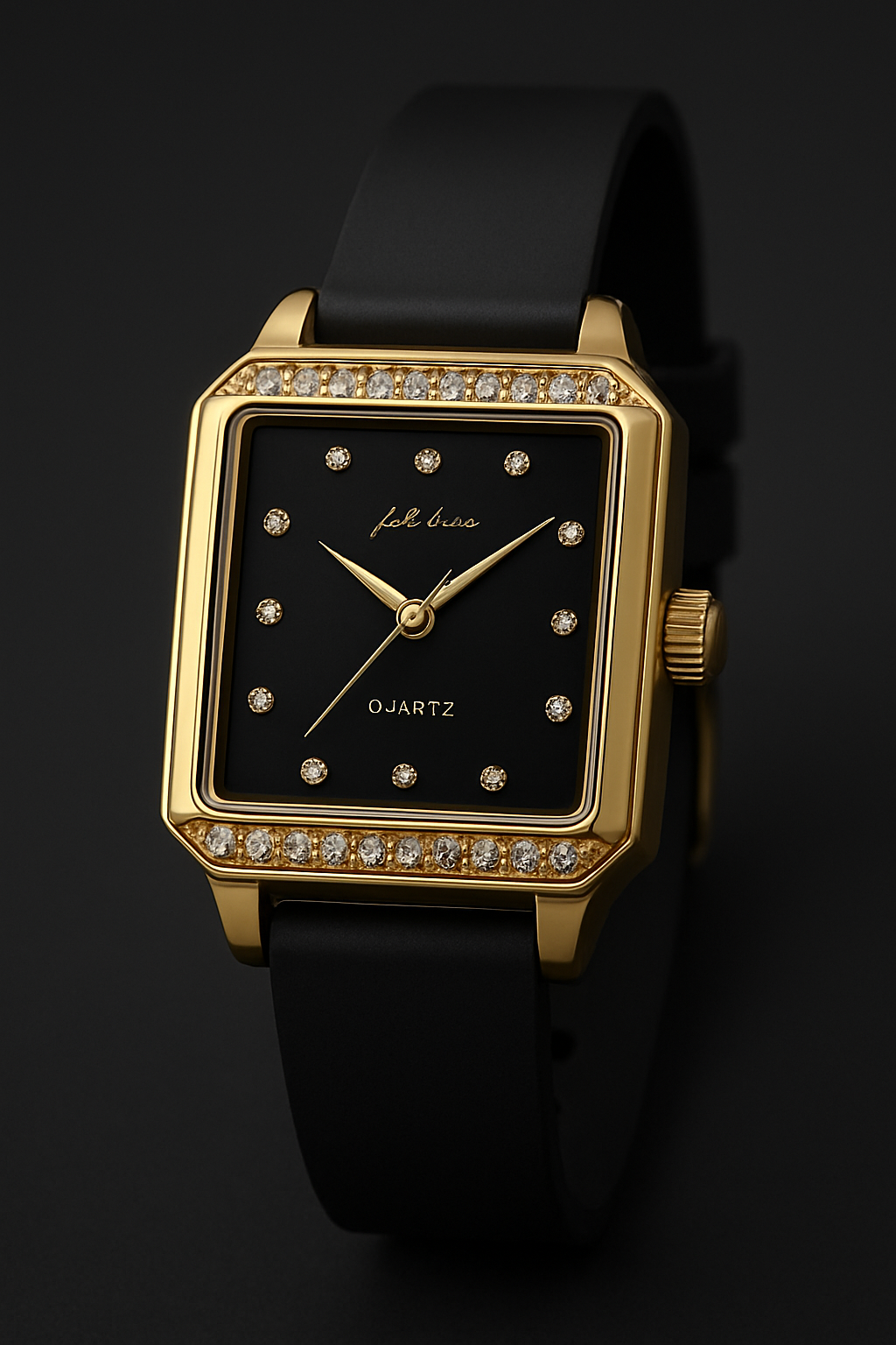 Women’s Square Black Quartz Watch