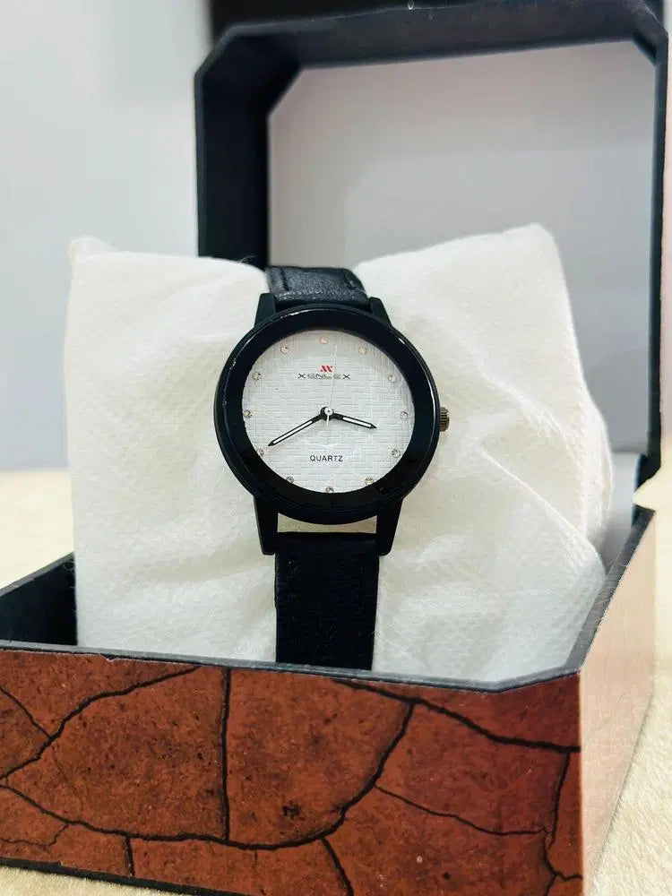 Women’s Leather Analogue Watch